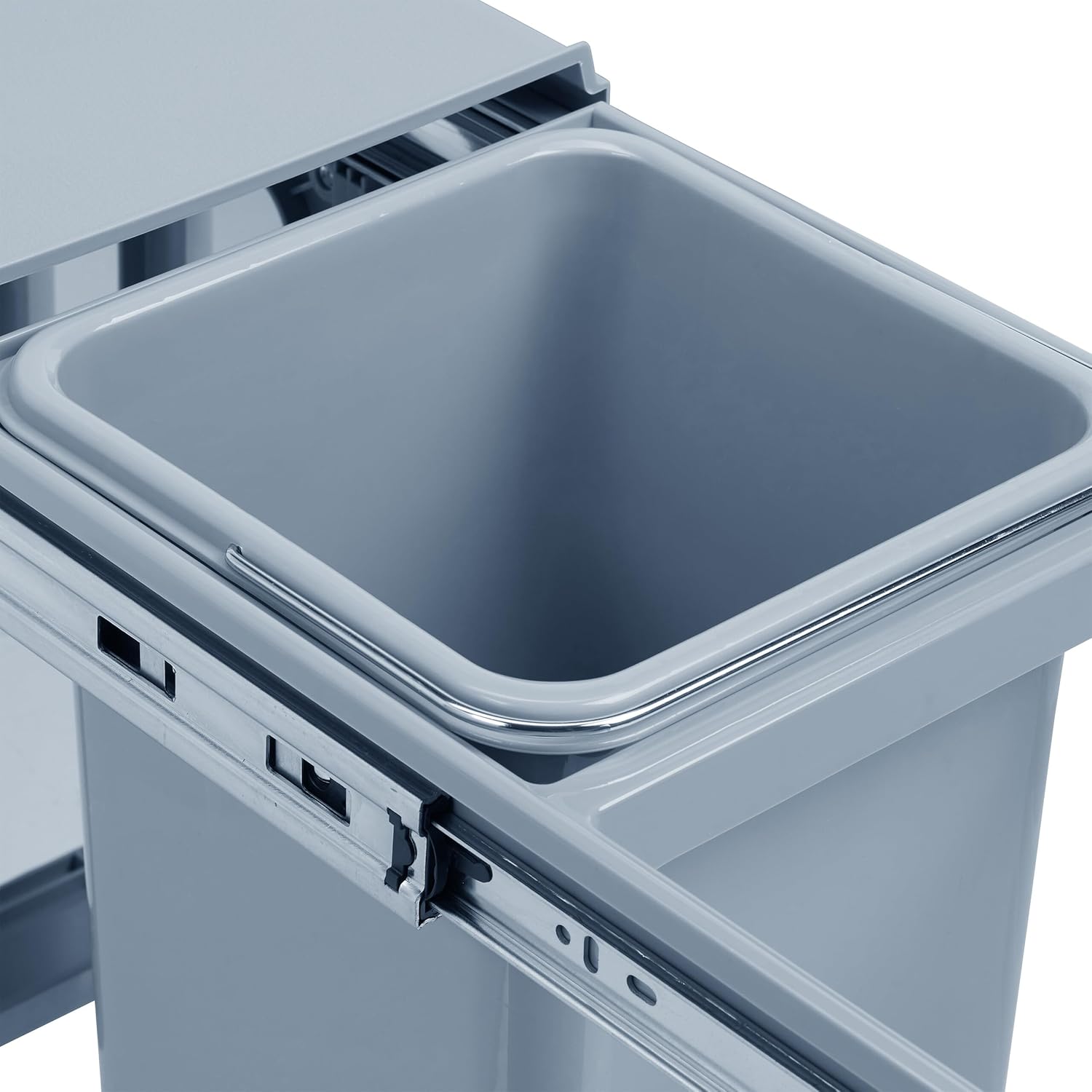 Cubo De Reciclaje 2x8l Bajo Fregadero, Extracción Manual Y Tapa_4