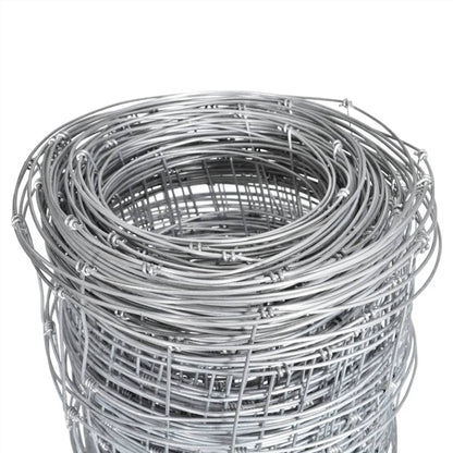 Valla De Jardín De Acero Galvanizado Plateado 50x1 M / Vetonek_3