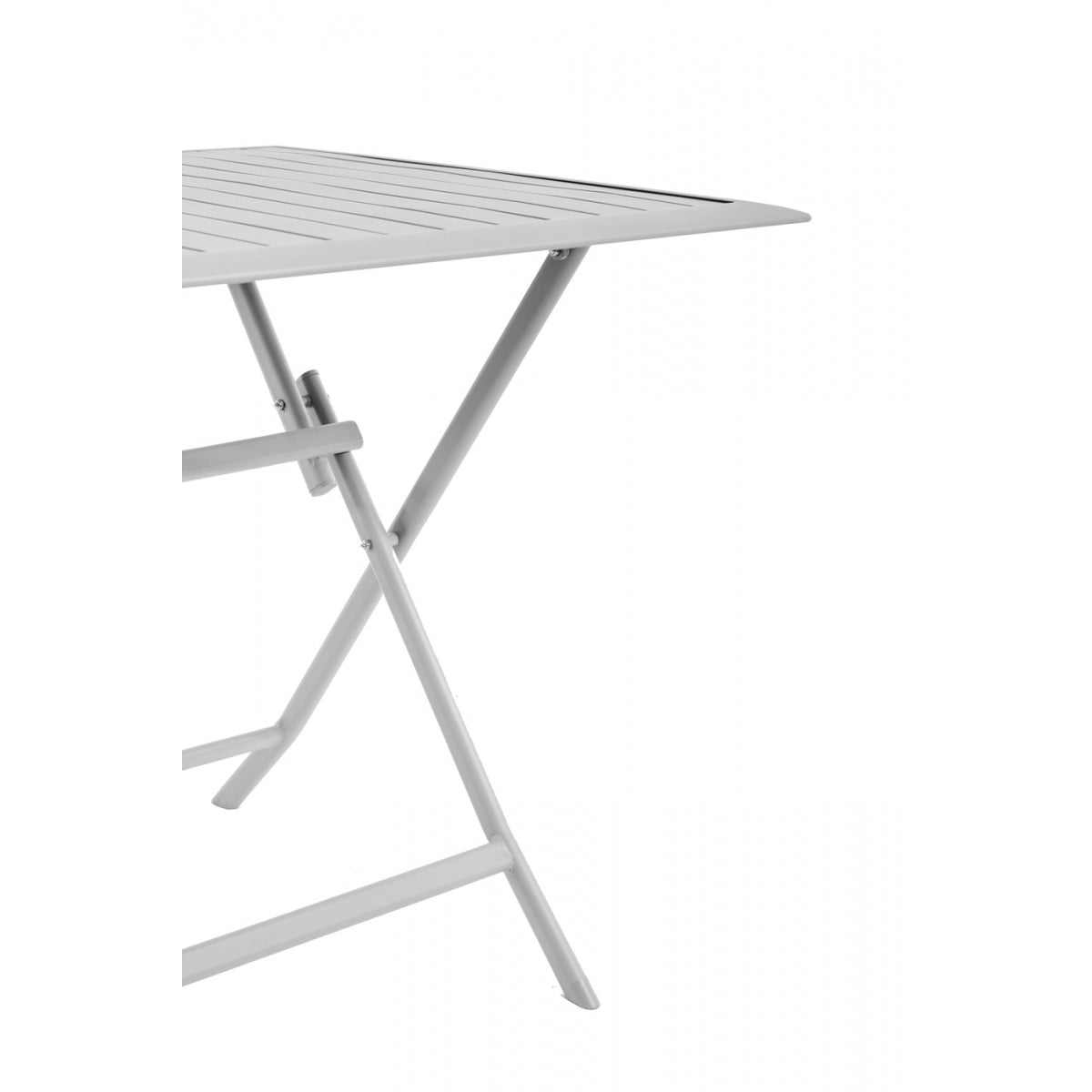 Mesa De Jardín Rectangular Plegable 4 Personas Gris 150x75x71cm- Mobiliario De Jardín_1