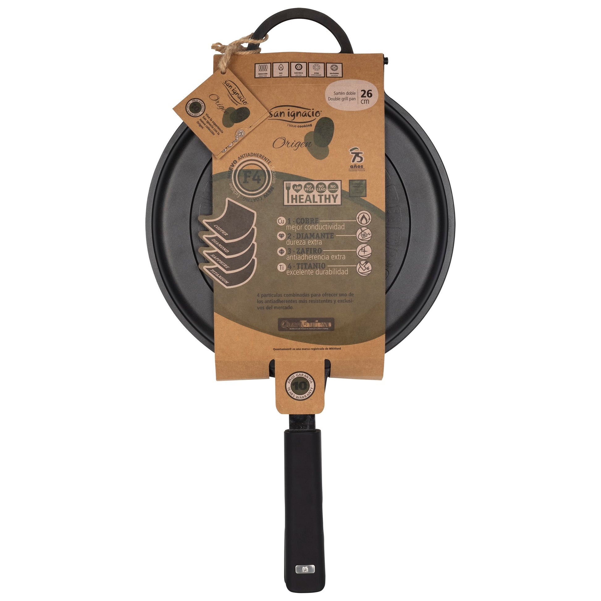 Sartén Doble Para Tortillas Ø26cm Inducción Origen San Ignacio_3