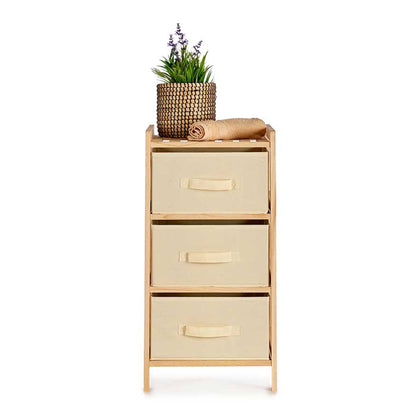 Mueble Ancho 3 Cajones Color Crema - Colección Kipit_2