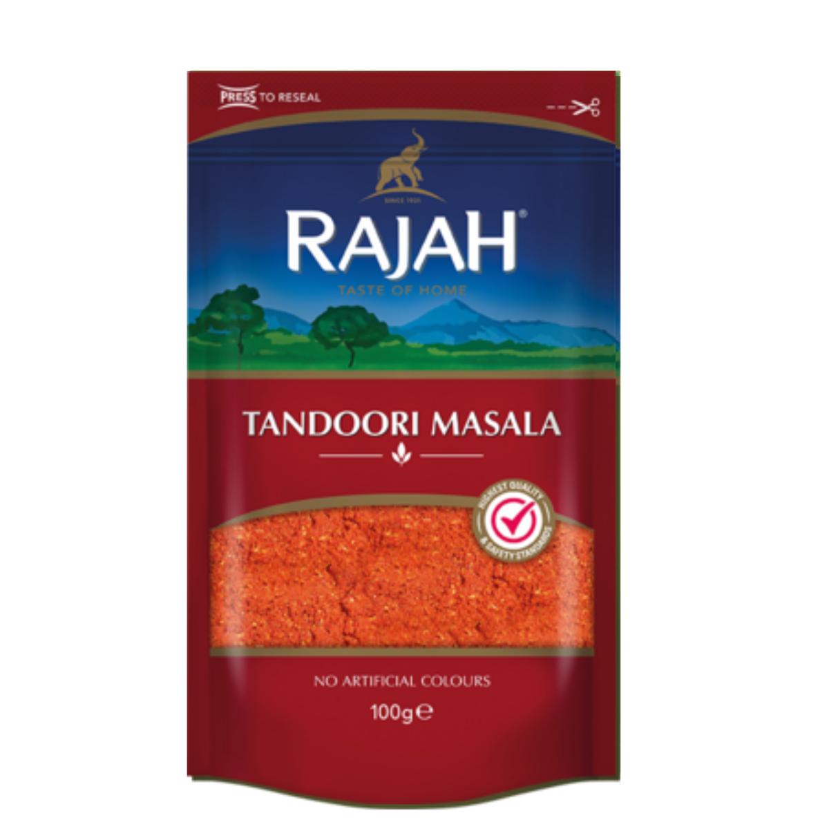 Mistura de tempero indiano Tandoori Masala, Rajah 100g