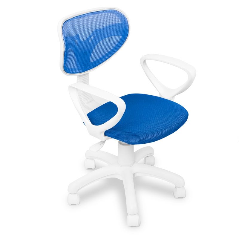 Silla De Estudio Juvenil Touch Pvc, Azul, 40 X 80–90 X 38cm_3