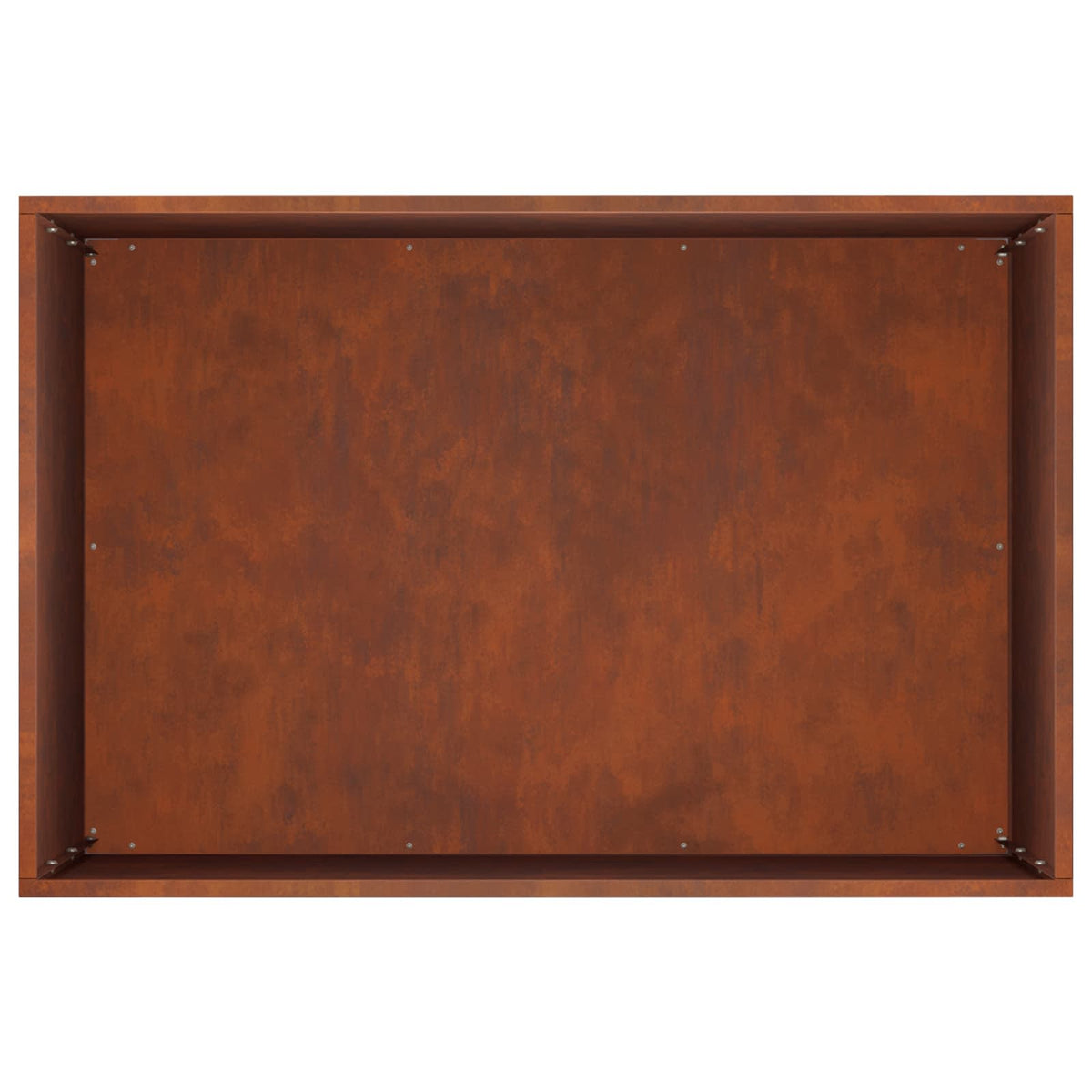 Macetero De Jardín Oxidado 60 X 40 X 50 Cm Acero Oxidado_4