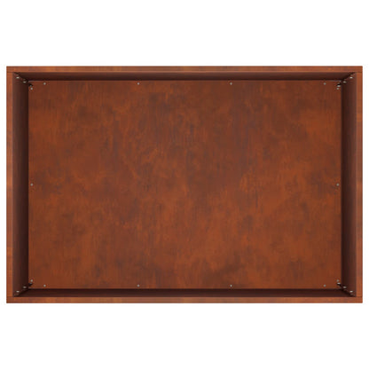 Macetero De Jardín 2 Uds. Oxidado 50 X 40 X 50 Cm Acero Oxidado_5