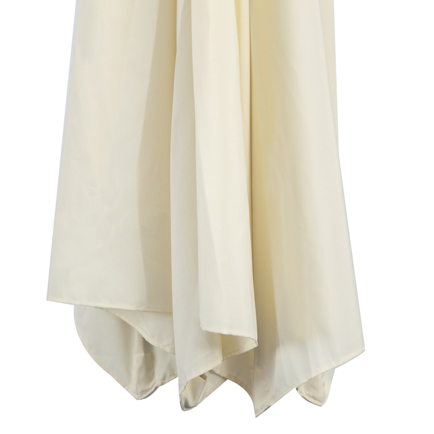 Outsunny Sombrilla De Jardín Ø300x250cm Inclinable Manivela Base Cruzada Beige_3
