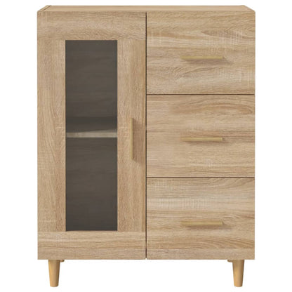 Aparador De Madera De Ingeniería Roble Sonoma 69,5x34x90 Cm / Vetonek_4
