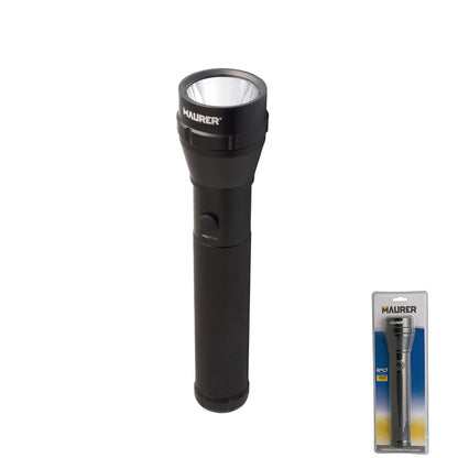 Linterna Led De Mano De Aluminio A Pilas	(2 D) Alta Luminosidad 120 Lumenes (3 Funciones) Mango Estriado_0