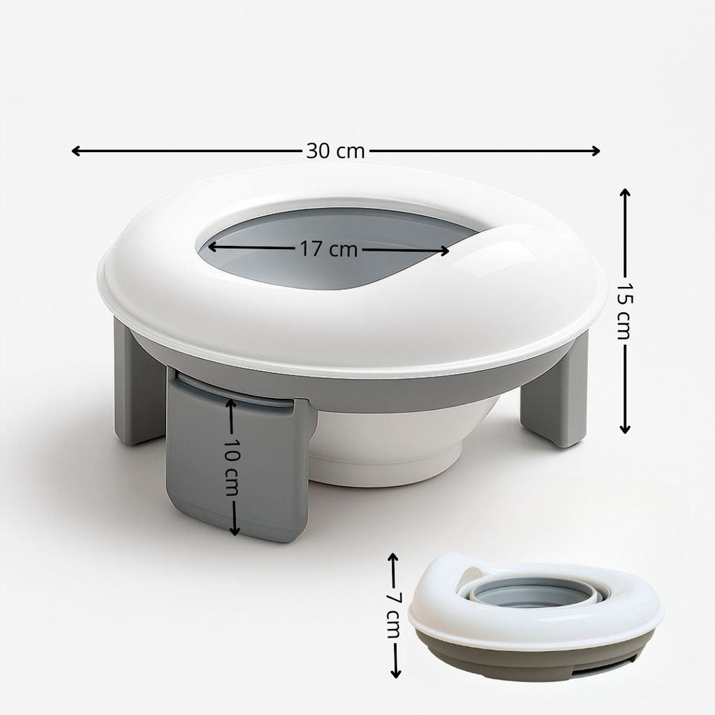 Bathby | Orinal Infantil Multifunción Plegable, Color Gris Y Blanco_4