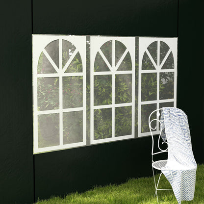 Outsunny Conjunto De 1 Carpa De Jardín 3x3 M Y 2 Paredes Laterales 3x2 M Verde_4