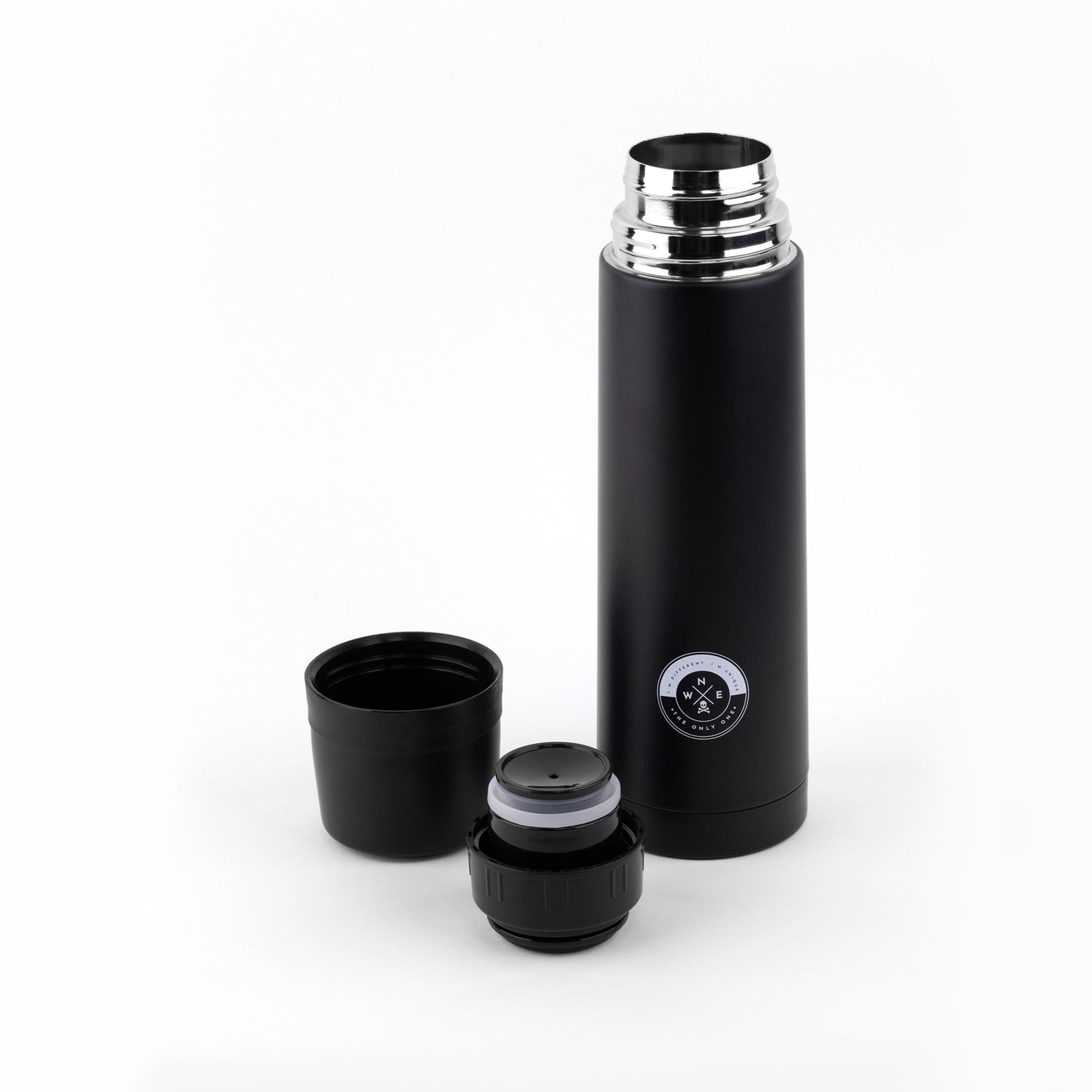 Botella - Termo De Agua 500ml En Acero Inoxidable Negro Scalpers Home_2