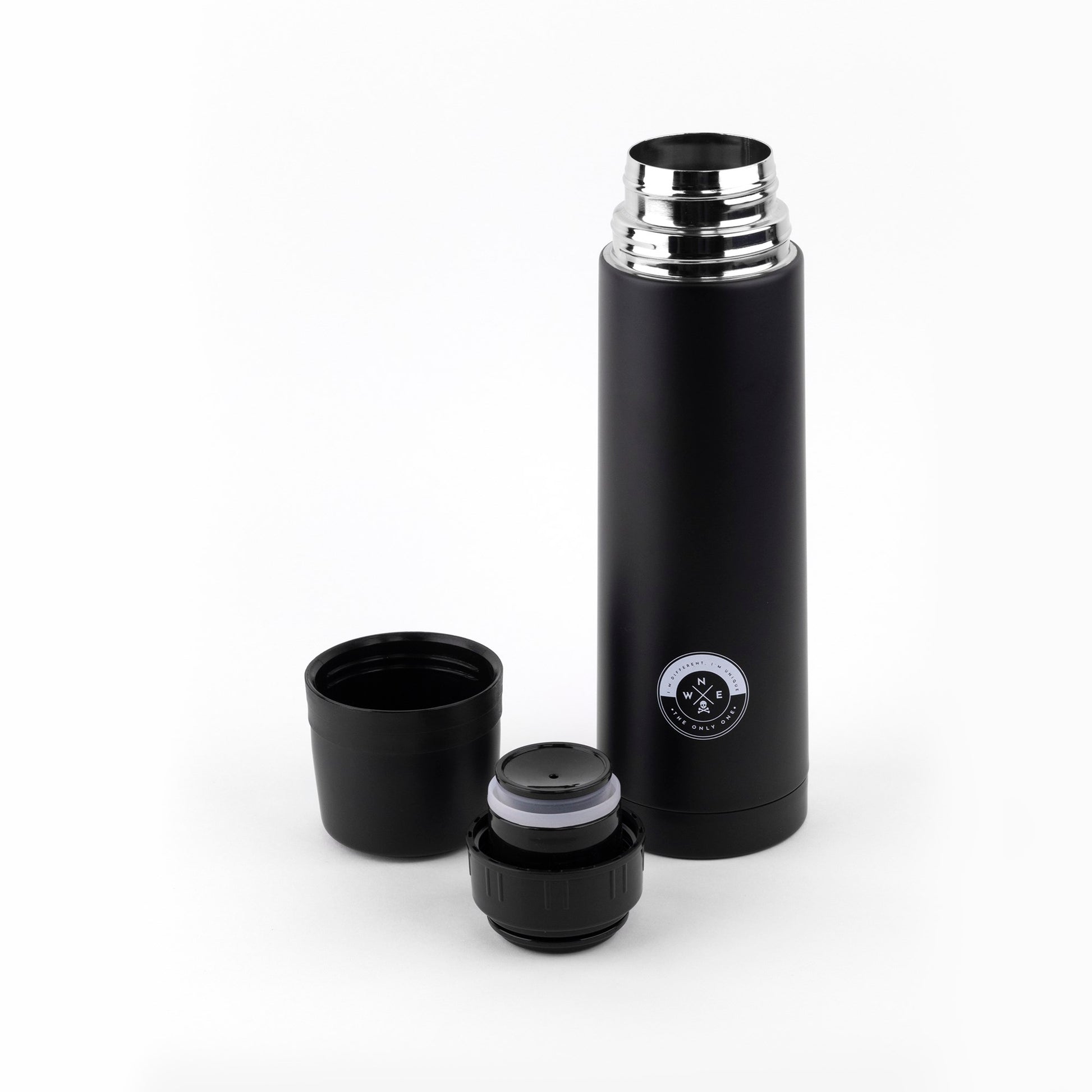 Botella - Termo De Agua 500ml En Acero Inoxidable Negro Scalpers Home_2