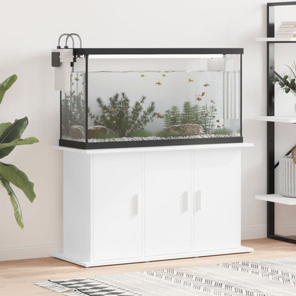 Vidaxl Soporte De Acuario Madera Ingeniería Blanco Brillo 101x41x58 Cm_1