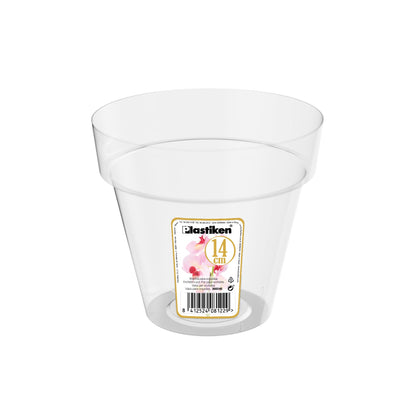 Vaso transparente para orquídea Tes ⌀14