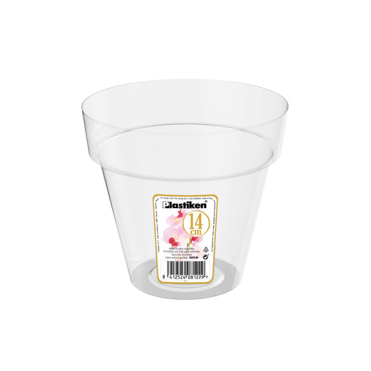 Vaso transparente para orquídea Tes ⌀14