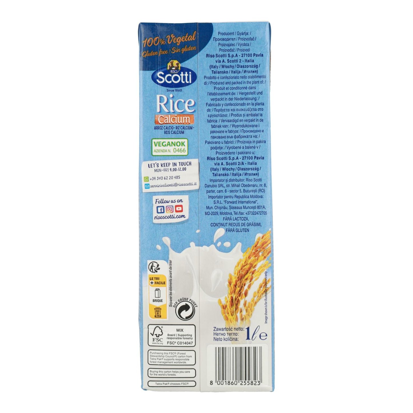 Bebida Scotti de Arroz e Cálcio 1L