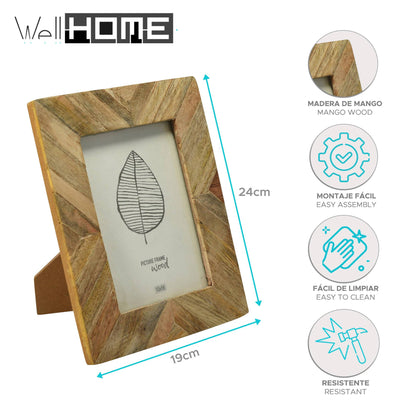 Well Home Marco De Foto En Madera 19,2x1,3x24cm_1