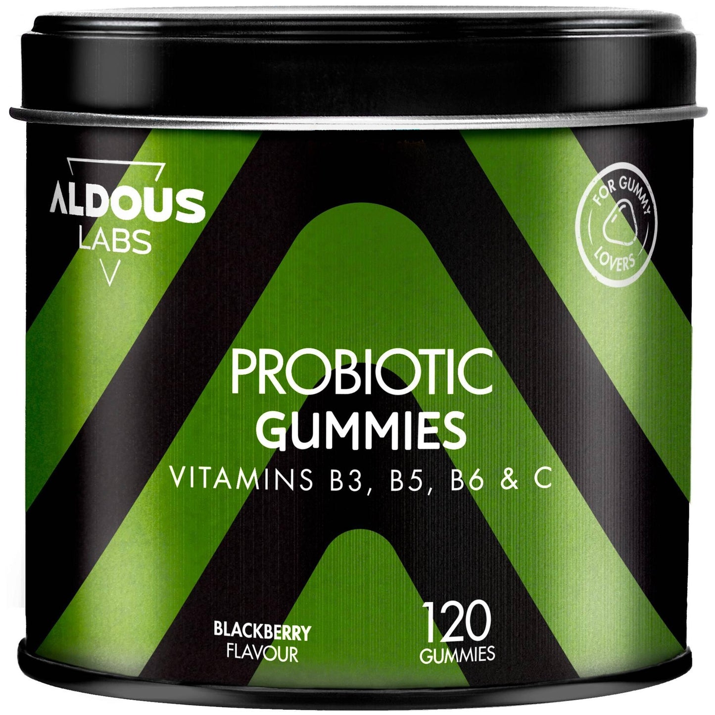 Probióticos com vitaminas em gomas sabor amora Aldous Bio 120 gomas