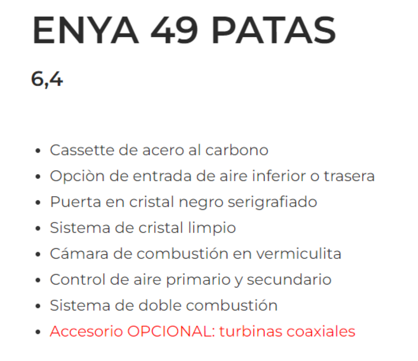 Bricosol Estufa De Leña Ferlux Modelo Enya 49 Patas_1