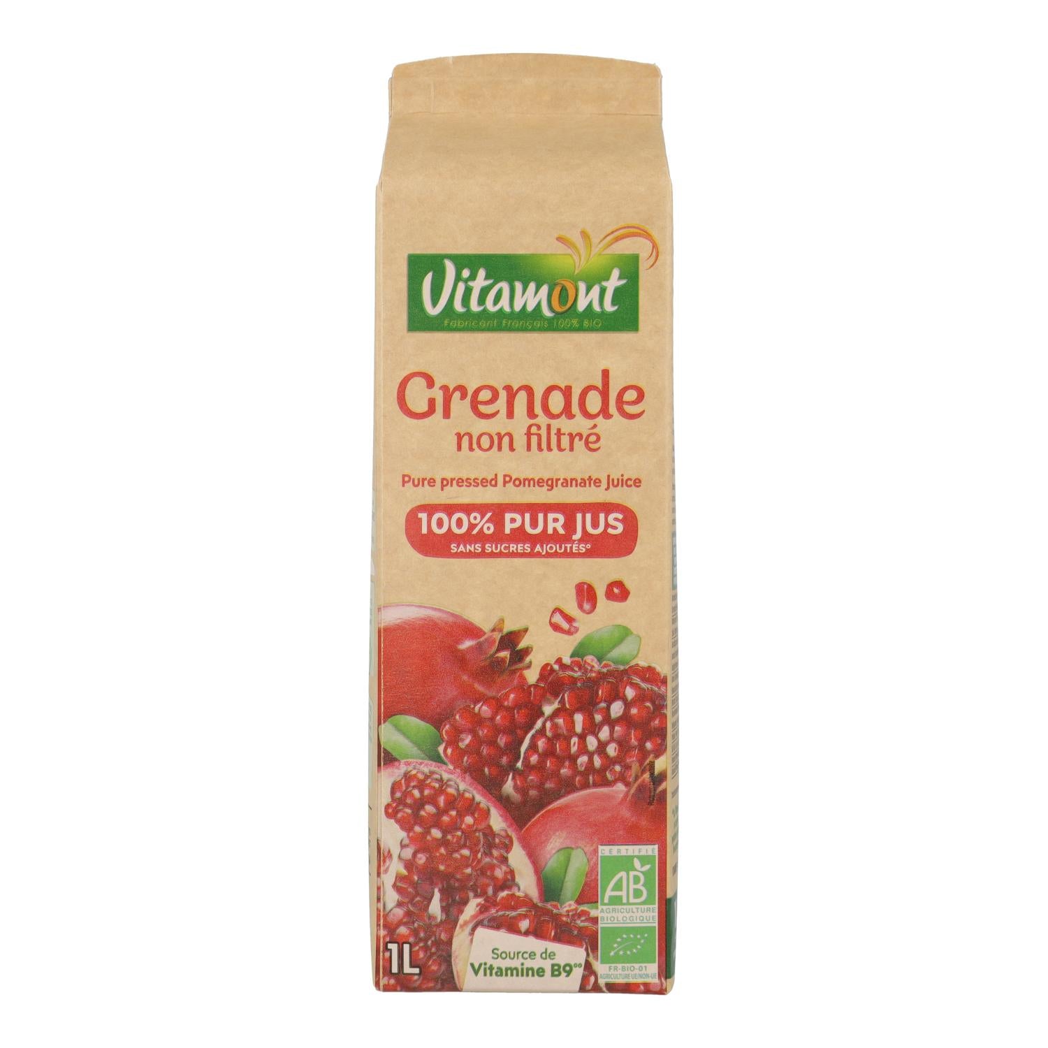 Zumo de Granada Vitamont brick de 1 L