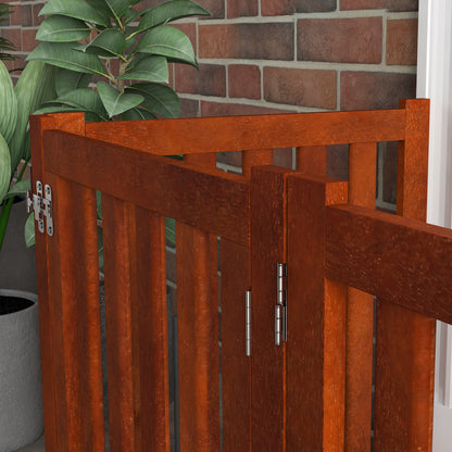 Pawhut Barrera De Seguridad Para Perros Plegable 205x30x60 Cm Con Soporte De Pie_4