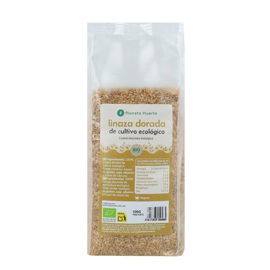 Sementes de linhaça dourada ECO Planeta Huerto 500 g
