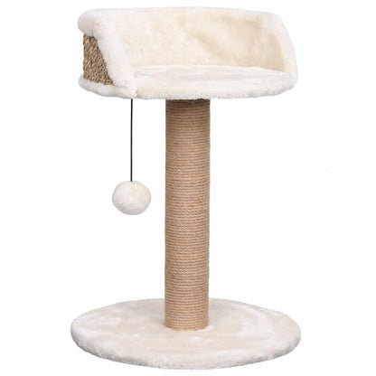 Árbol Para Gatos Con Poste Rascador Hierba Marina 49 Cm_0