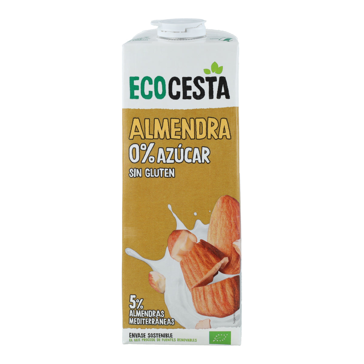 Bebida de Amêndoa Biológica 0% Açúcar, 1L Ecocesta