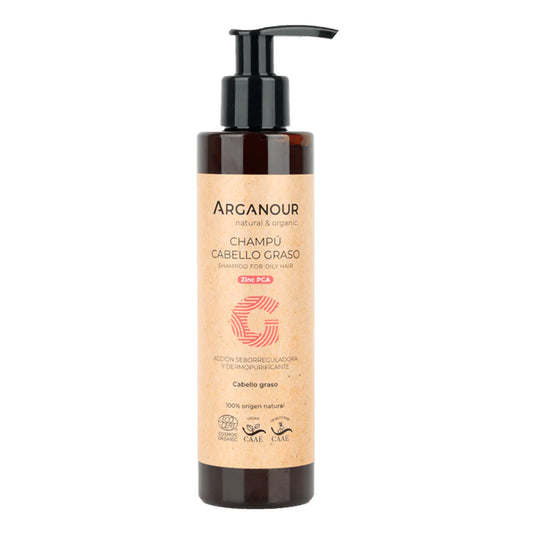Arganour Champô sem sulfatos para cabelos oleosos 200ml