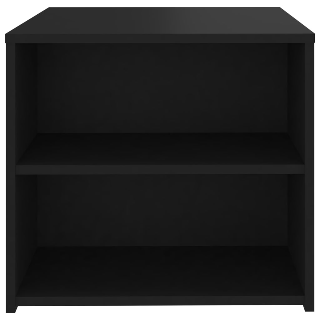 Mesa Auxiliar Madera Contrachapada Negro 50x50x45 Cm_3