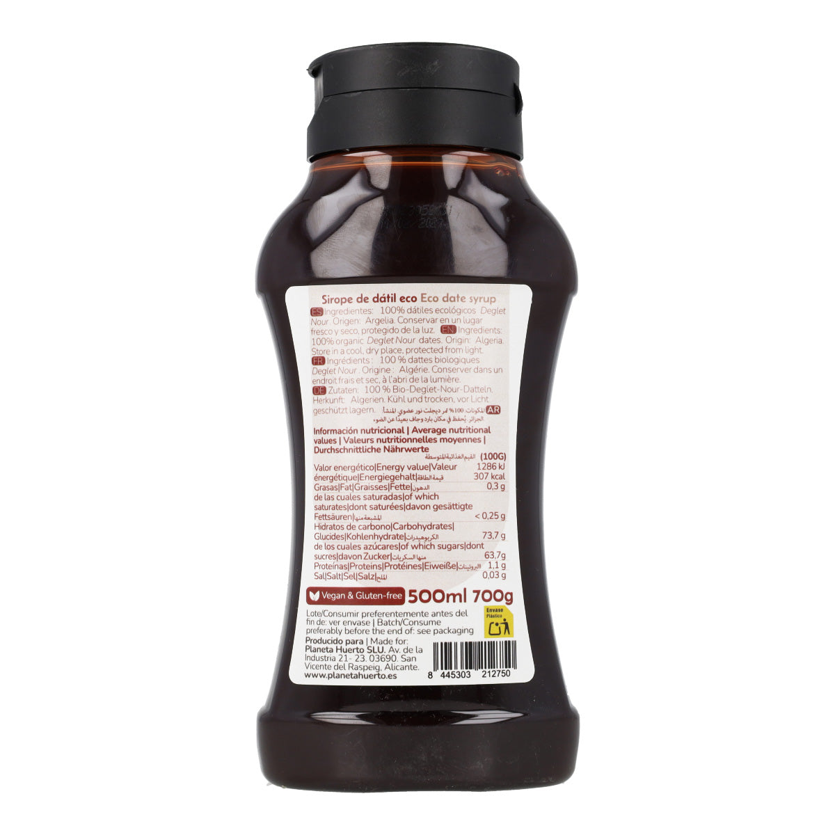 Sirope de dátil Planeta Huerto 500 ml