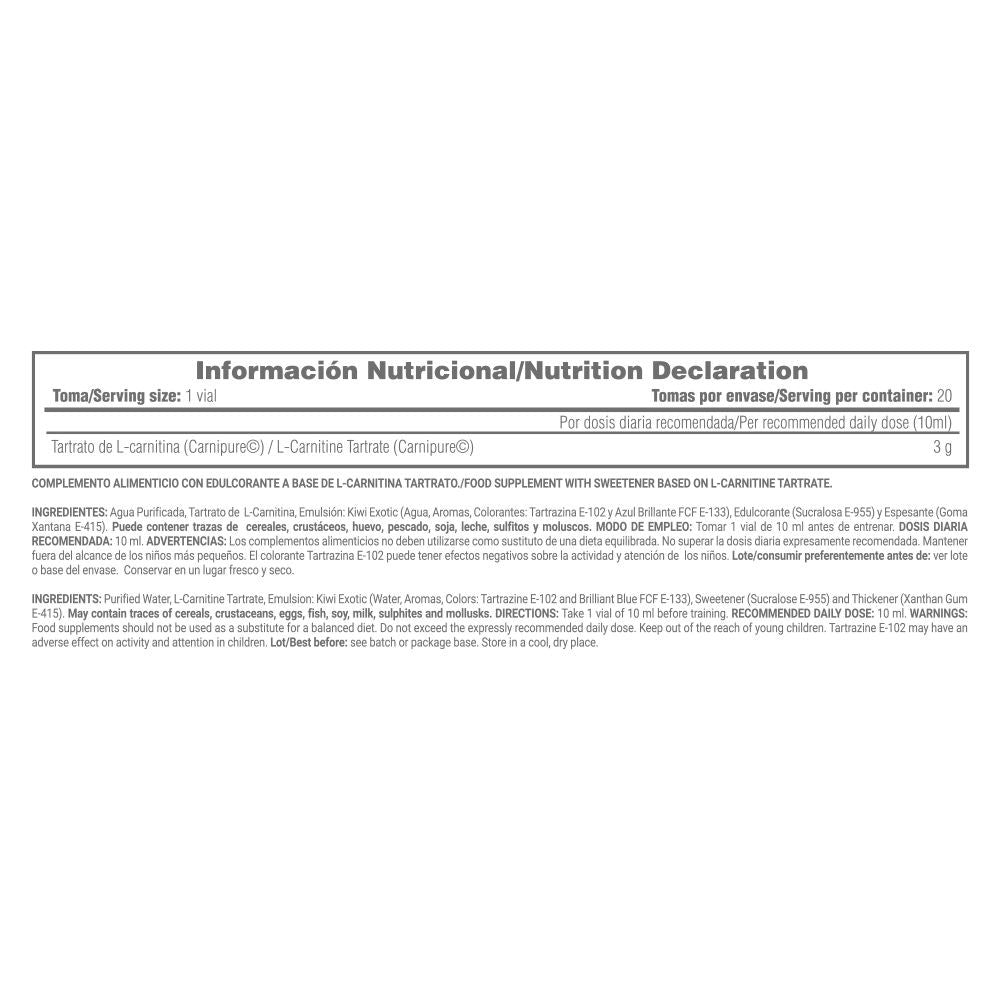 L-carnitina Líquida Carnipure® - 20 Viales - Kiwi - Ayuda A Adelgazar - Masmusculo_4