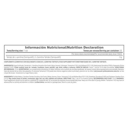 L-carnitina Líquida Carnipure® - 20 Viales - Kiwi - Ayuda A Adelgazar - Masmusculo_4