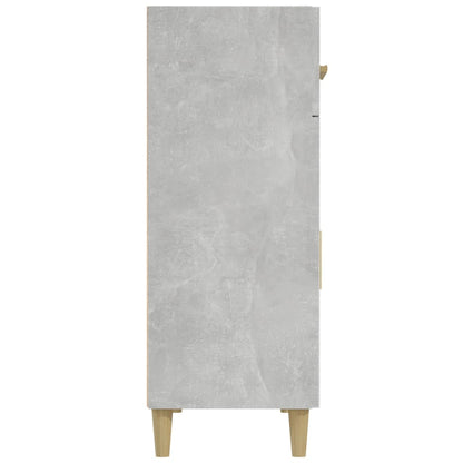 Aparador De Madera Contrachapada Gris Hormigón 69,5x34x89 Cm / Vetonek_5