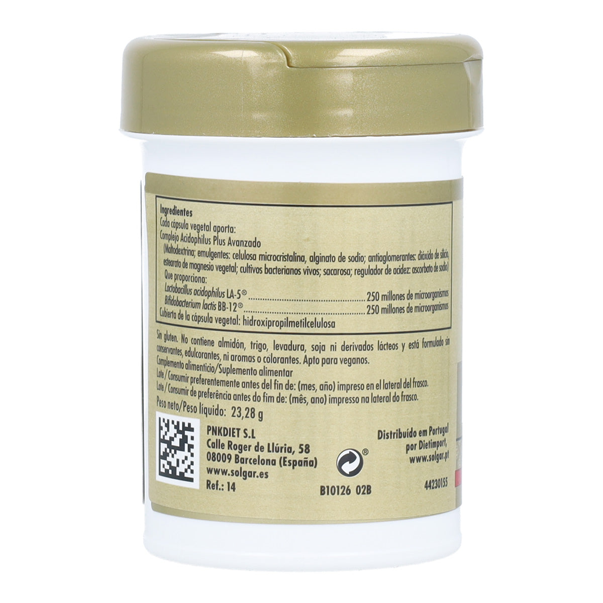 Probiótico vegan avançado Acidophilus Plus
