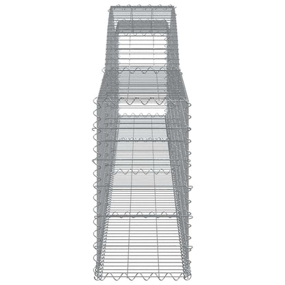Cestas De Gaviones 4 Uds Forma De Arco Hierro 400x30x60/80 Cm_4