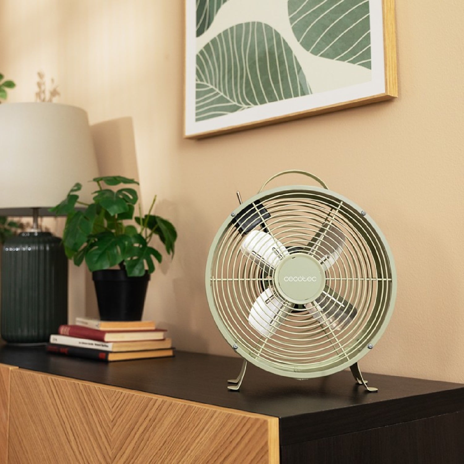 Cecotec Ventilador De Sobremesa Energysilence 400 Retrodesk Green Cecotec_4