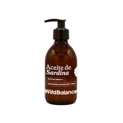Óleo de sardinha natural Wild Balance 250 ml