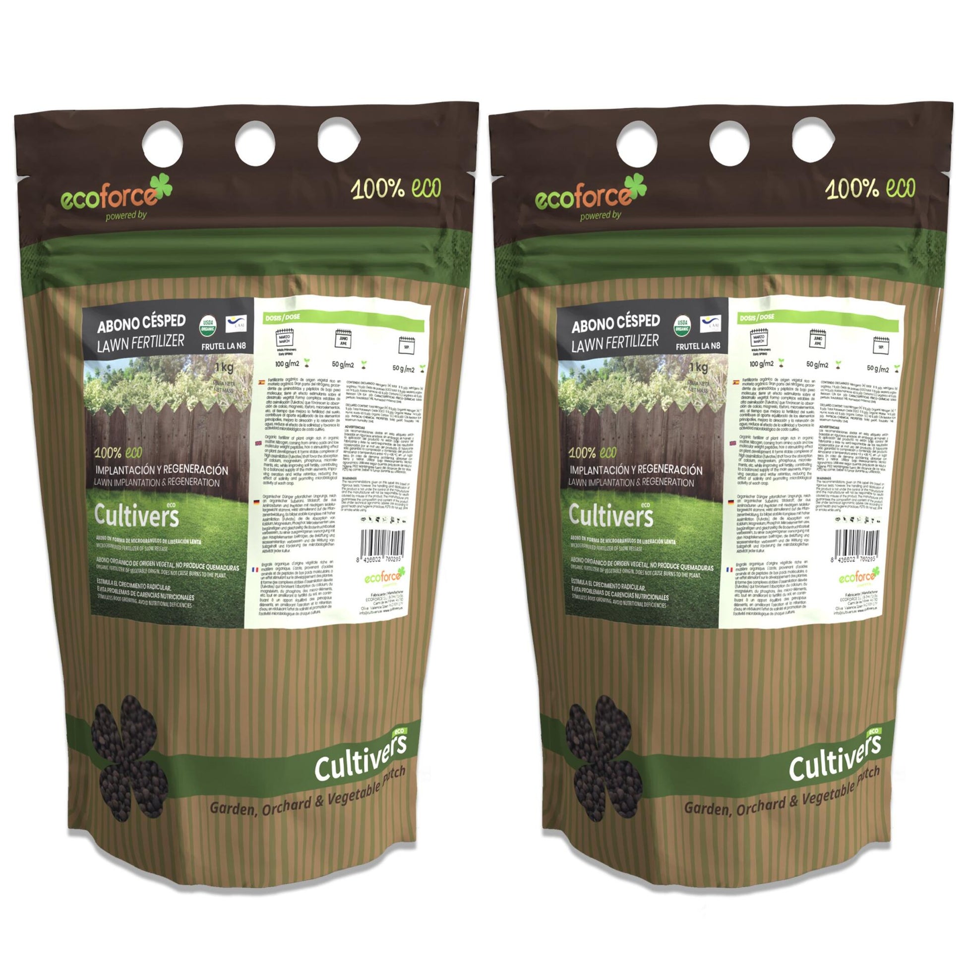 Abono Césped Ecológico Cultivers 2x5kg_1