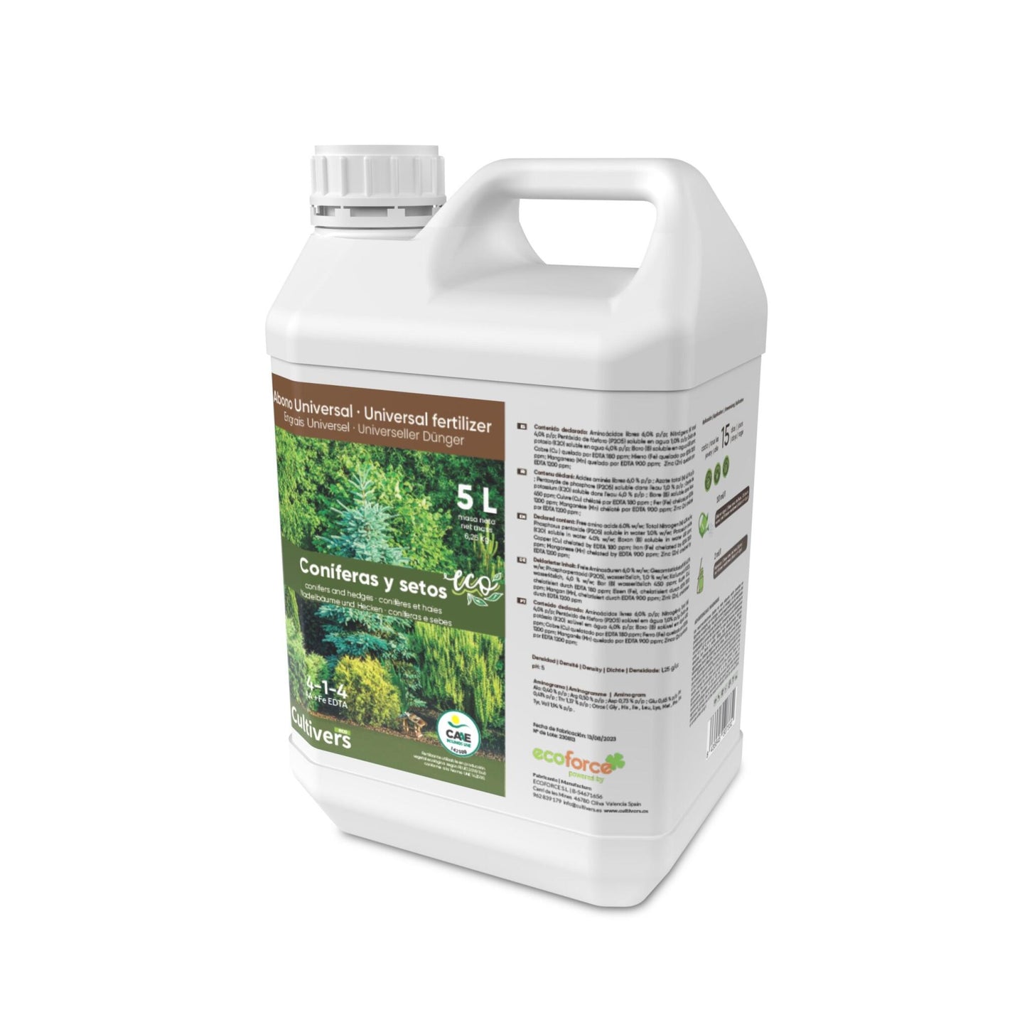 Abono Coníferas Líquido Ecológico Cultivers 250 Ml_2