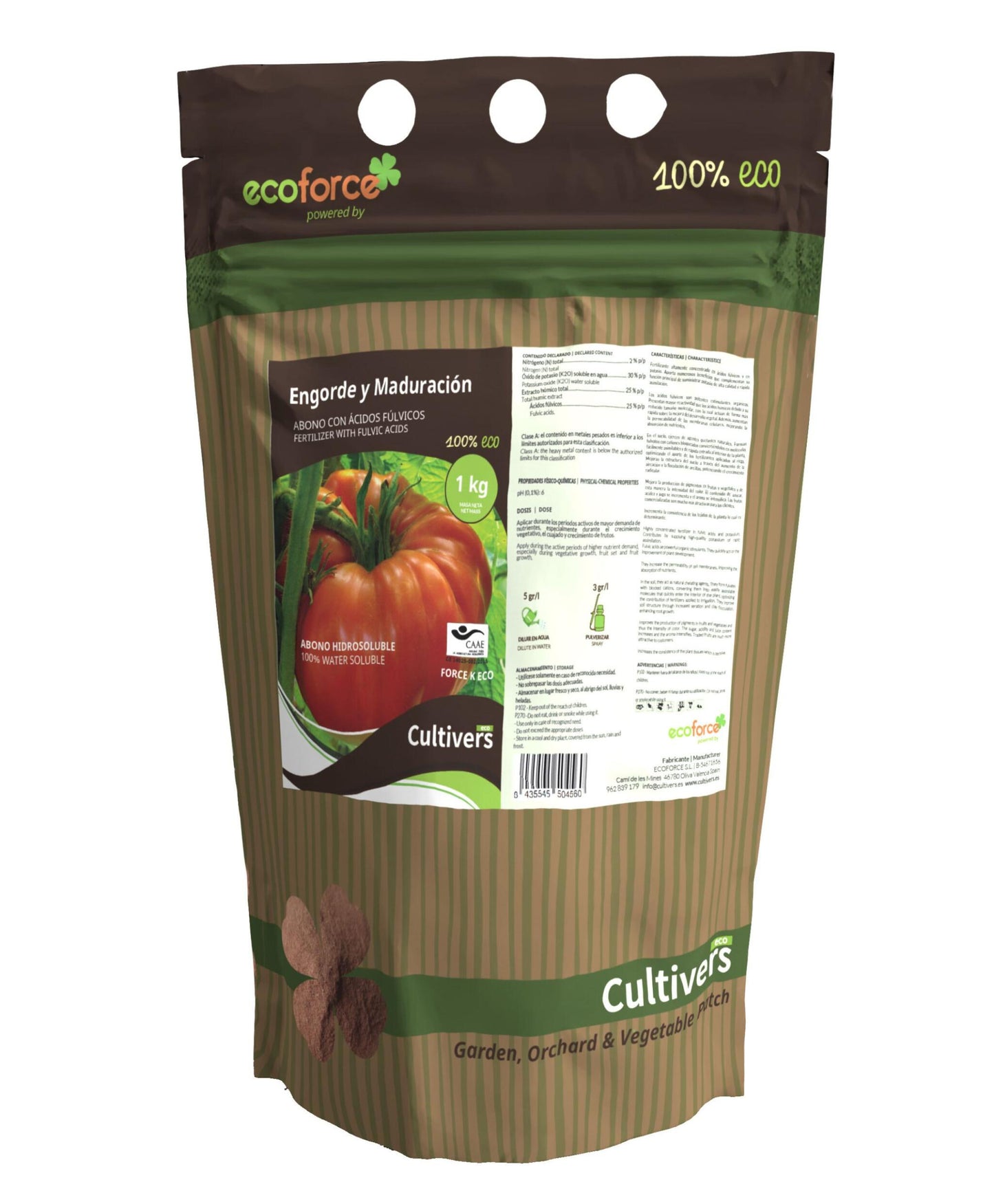 Abono Engorde Y Maduración Cultivers 250 G_0