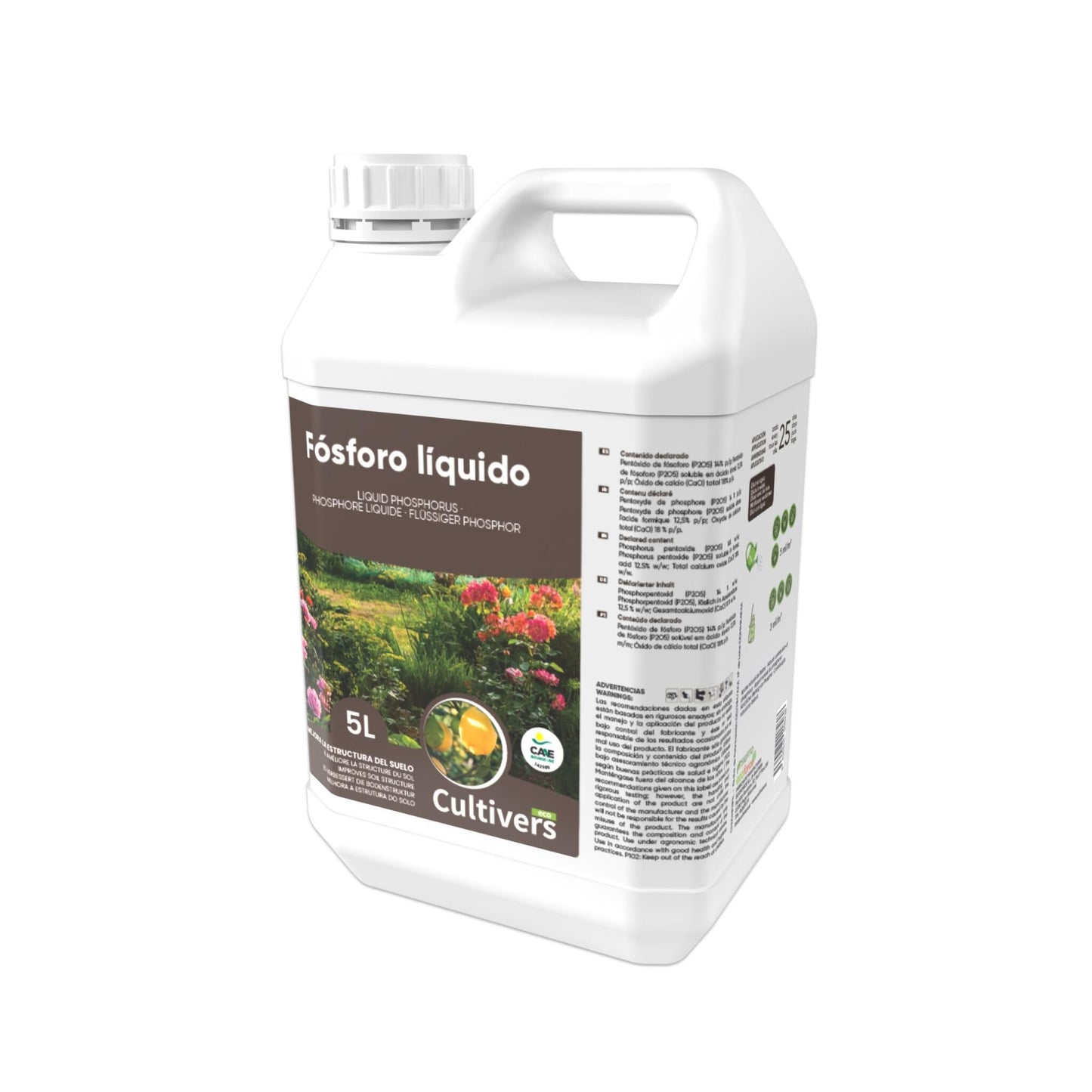 Abono Fósforo Líquido Ecológico Cultivers 5 L_1