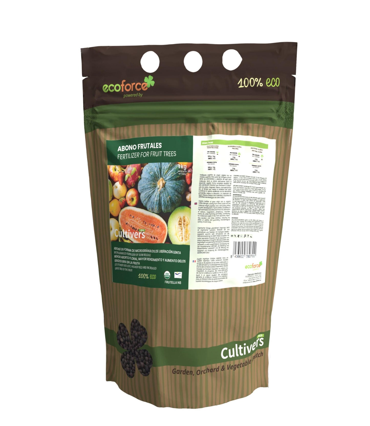 Abono Frutales Ecológico Cultivers 1 Kg_0