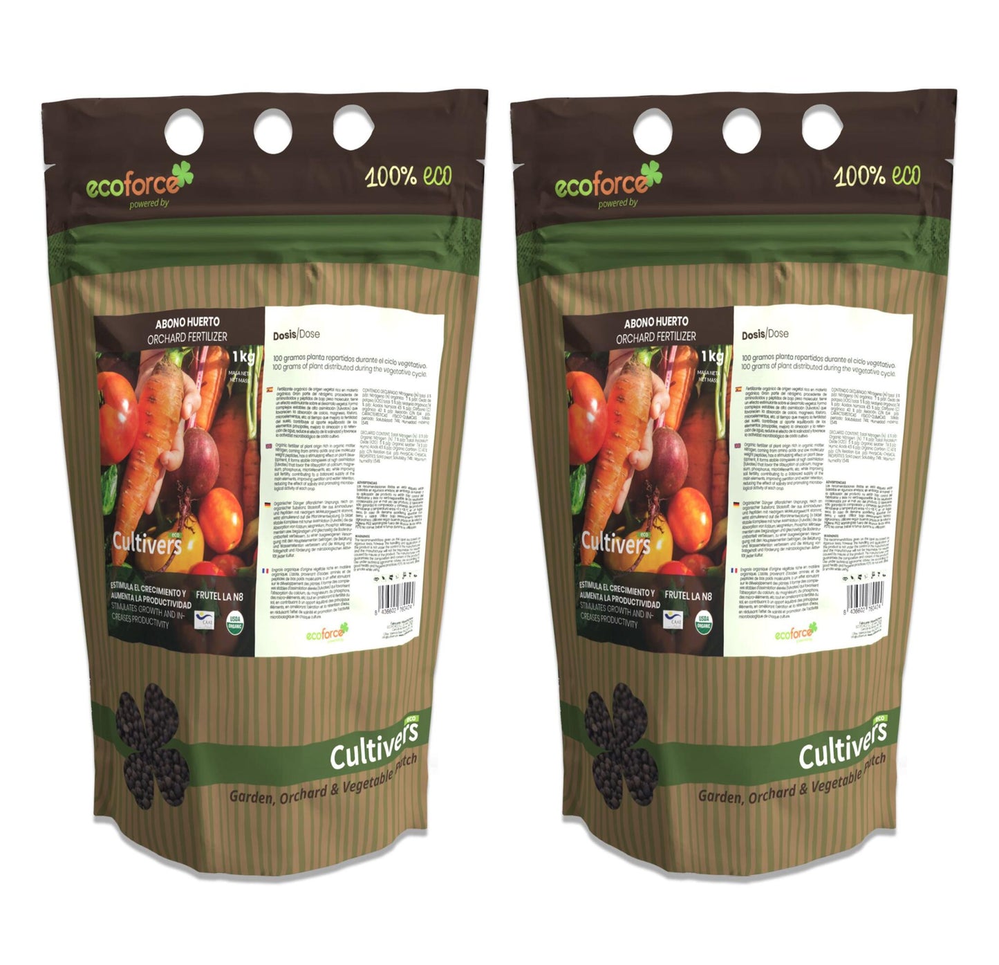 Abono Huerto Ecológico Cultivers 2x1kg_1