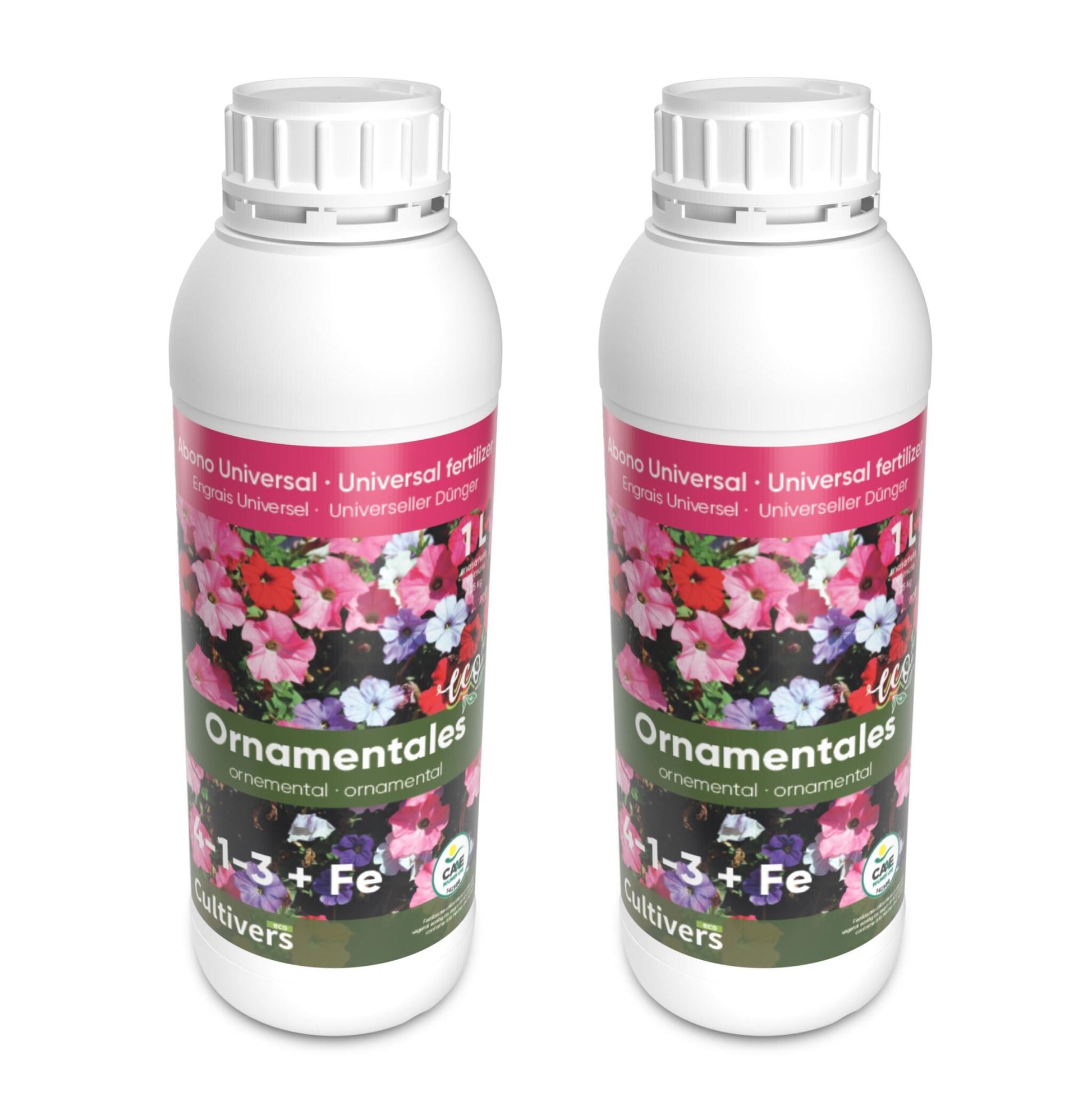 Abono Plantas Ornamentales Líquido Ecológico Cultivers 2x1l_1