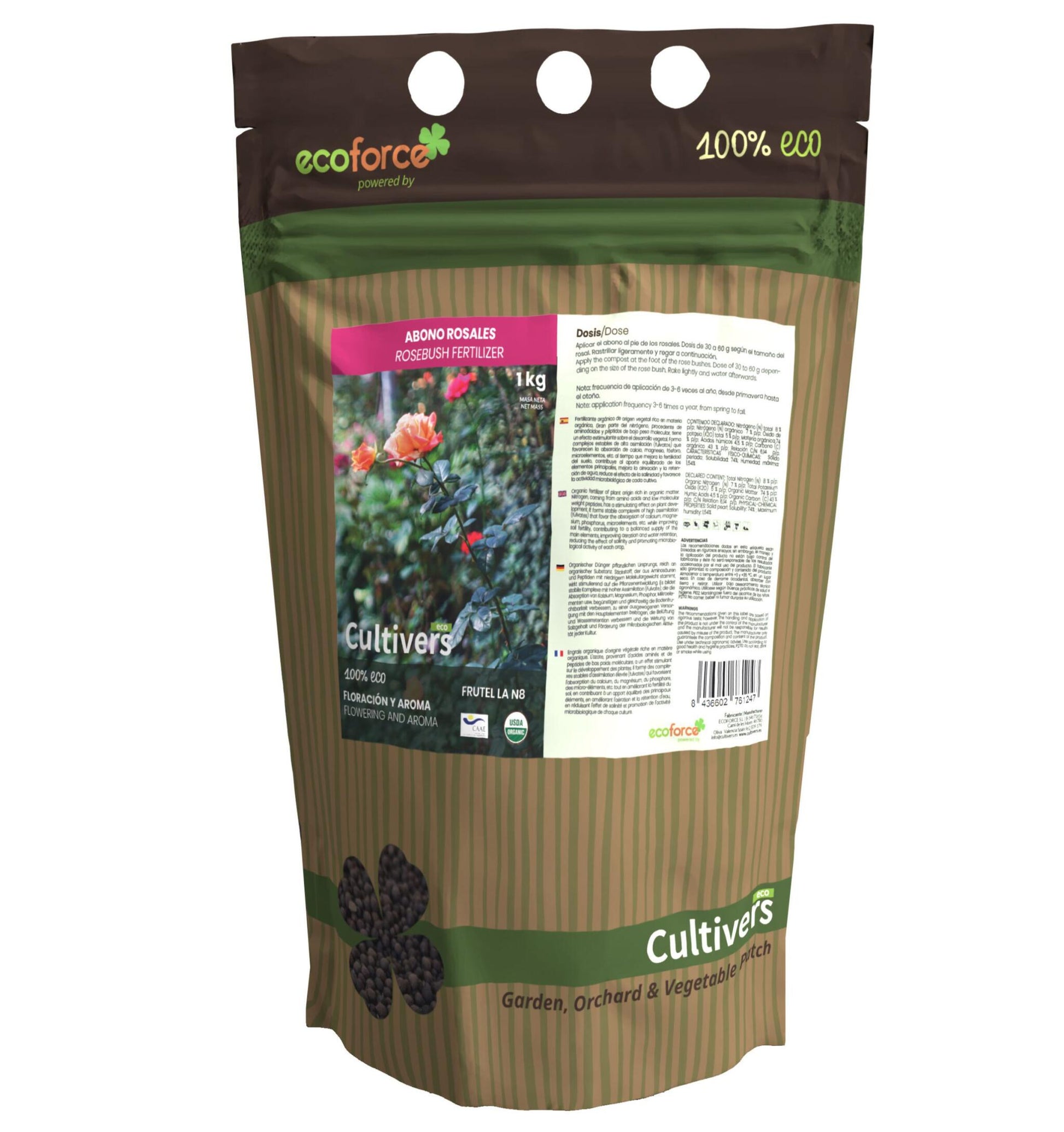 Abono Rosales Ecológico Cultivers 1 Kg_0
