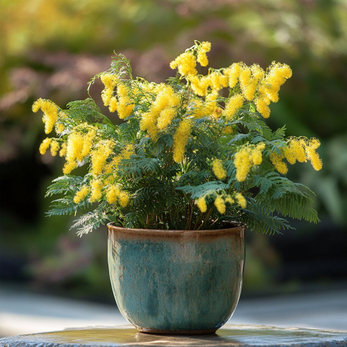 Acacia Dealbata - 6 Pzs - Mimosa Dealbata - Altura 25-40cm - ⌀9cm_1