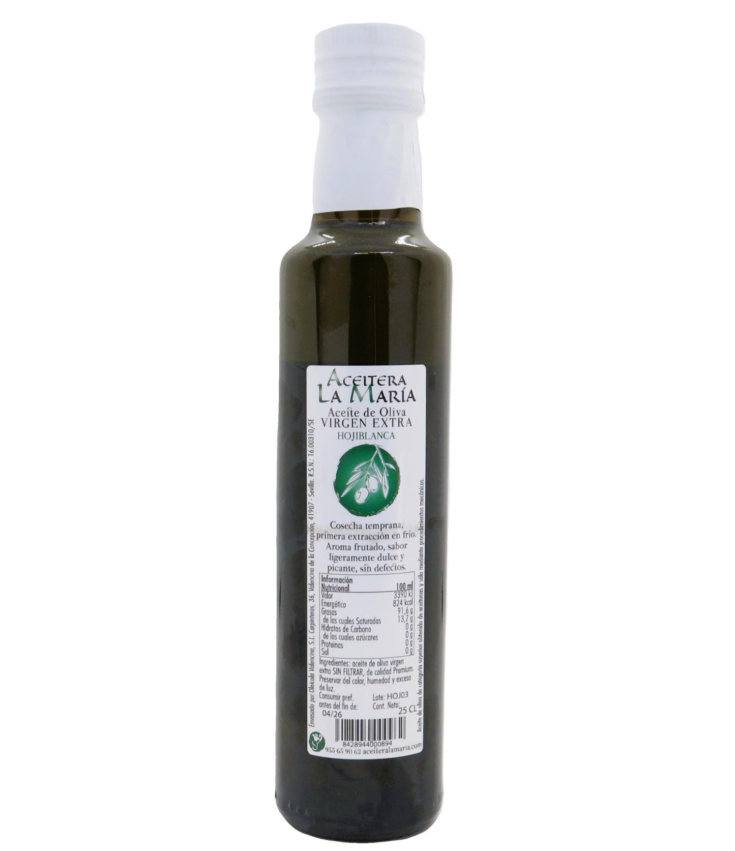 Aceite De Oliva Virgen Extra 25 Cl Cristal Hojiblanca Cosecha 2025-2026_1