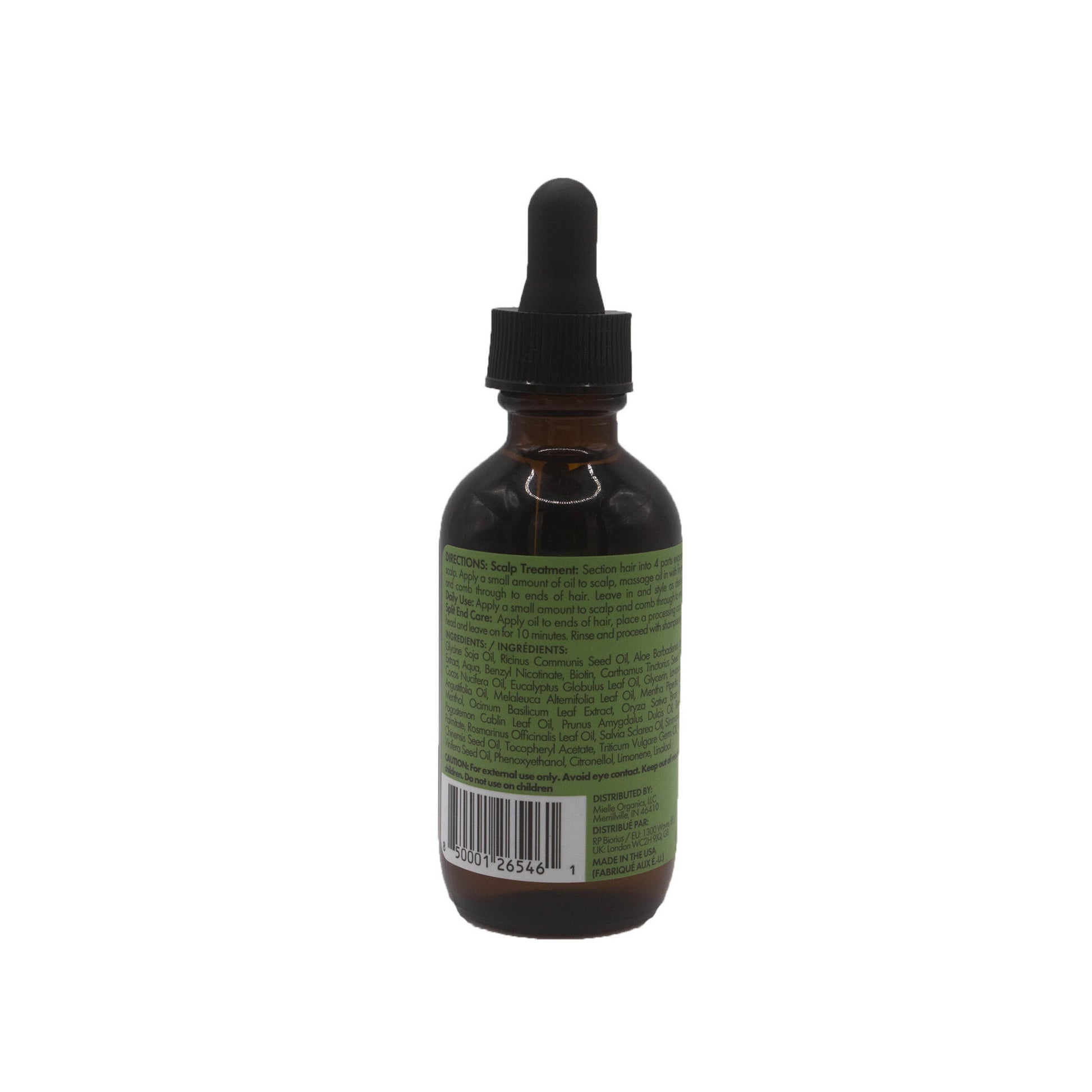 Aceite Fortalecedor Para Cuero Cabelludo Y Cabello Romero Y Menta Mielle Organics 59ml_2