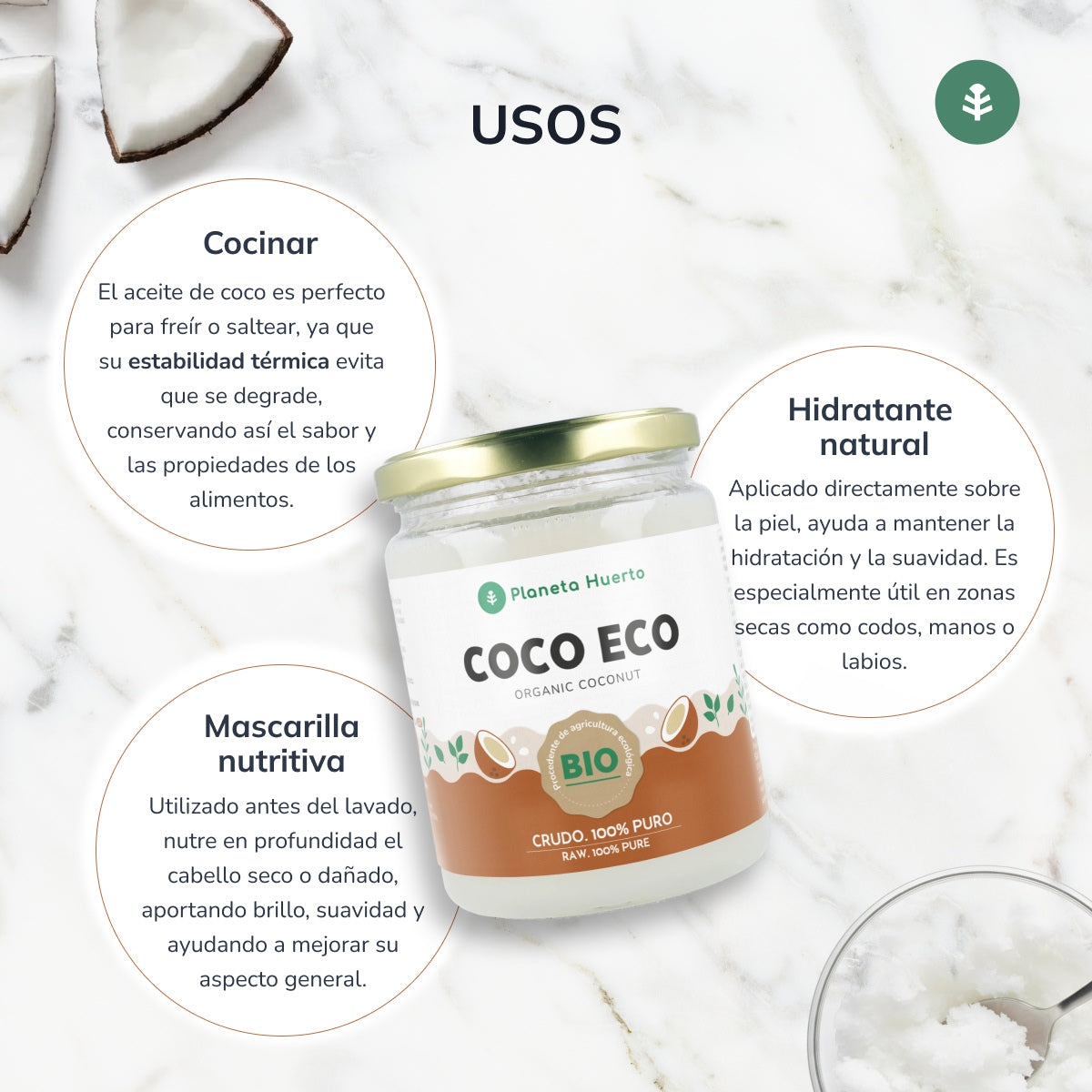 Planeta Huerto ECO Óleo de Coco 430 ml